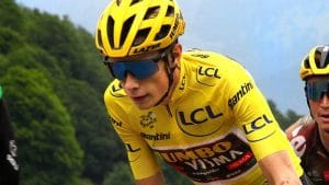 Jonas Vingegaard riding in the 2022 Tour de France, tags: criterium du - CC BY-SA